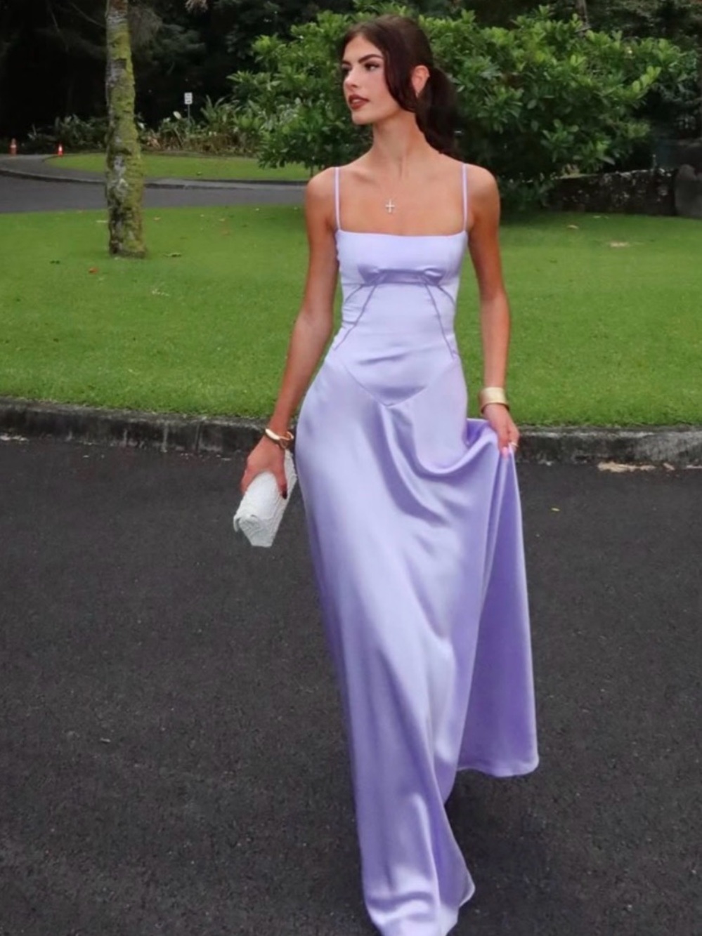 House of CB Anabella Orchid maxi dress Gown M - Picture 5 of 12